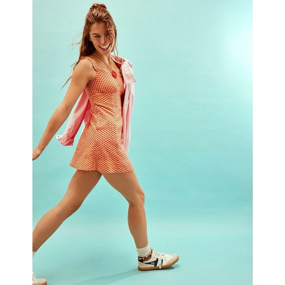 NWT Free People Berry Kiss Embroidered Off-the-Shoulder Mini Dress- White Peach - Picture 15 of 16